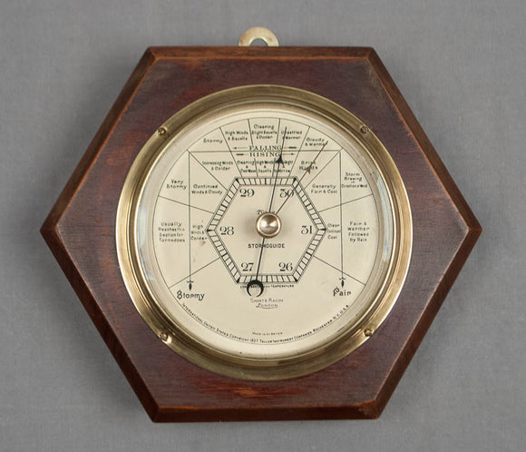 1927 Stormoguide Barometer by Short & Mason in Hexagonal Case