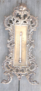 19th C. Cast Iron Ornate B & H Thermometer
