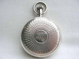 19th C. Edwardian Sterling Silver Pocket Compass By Francis Barker & Son