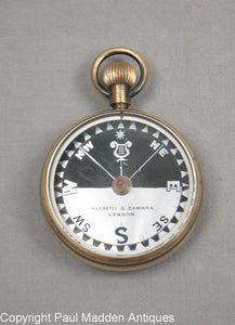 19th C. English Pocket Compass by Negretti & Zambra
