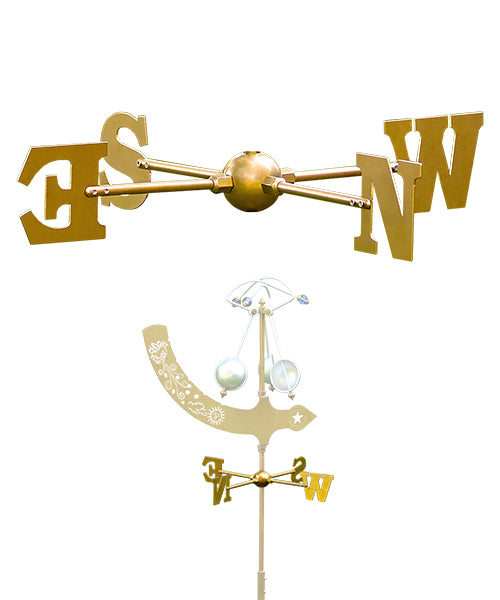 Cardinal Directionals for Jeffersonian Kinetic Wind Vane