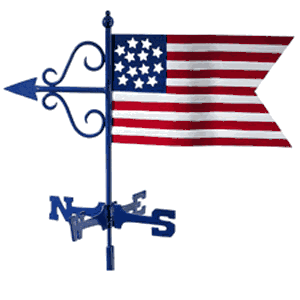Americana Flag Weathervane