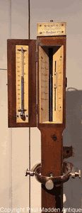 Antique English Marine Barometer - Spencer Browning & Company
