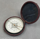Antique English Pocket Compass - Rare 2-1/2" Size