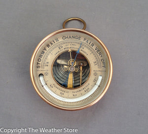 Antique French Barometer & Thermometer - Chas. C. Hutchinson Boston, PNHB