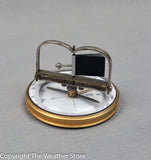 Antique French Pocket Compass with Wind Vane - Rare!