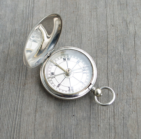 Antique Pocket Compass by Short & Mason