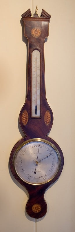 Antique Sheraton Wheel Barometer