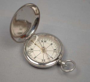 Antique Short & Mason Pocket Compass with Leather Case