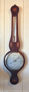 Antique Tognetti & Co. Round Top Wheel Barometer
