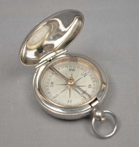Early 20th C. Antique French Pocket Compass