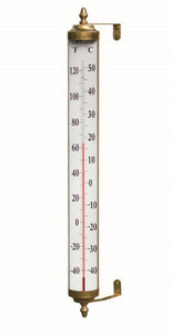 Grande View 24" Brass Outdoor Window Thermometer by Conant T17LFB