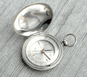 Large French Pocket Compass