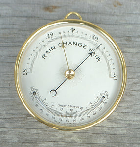 Short & Mason Barometer w/Thermometer