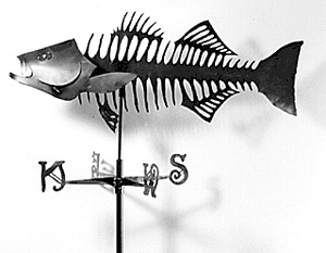 Striped Bass (skeletal) Weathervane