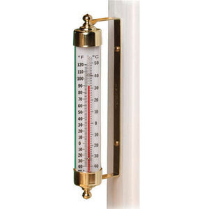 Vermont Outdoor Brass Thermometer by Conant T1LFB