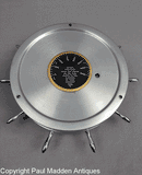 Vintage 1927 Taylor Chrome Ship's Wheel Stormoguide Aneroid Barometer