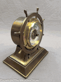 Vintage Desktop Ship Wheel Barometer