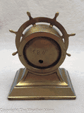 Vintage Desktop Ship Wheel Barometer
