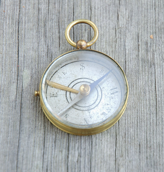 Vintage French Compass Open Face