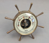 Vintage Ship's Wheel Aneroid Barometer by Stellar
