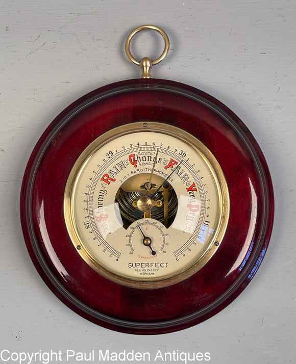 Vintage Superfect Barometer & Thermometer