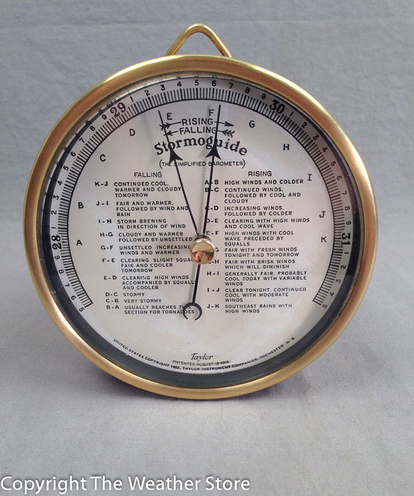 Vintage Tycos Stormoguide Aneroid Barometer 1922