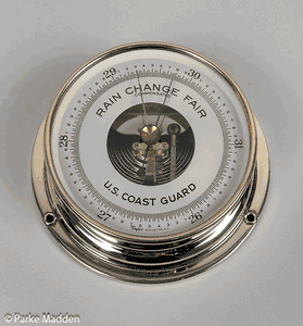 Vintage U.S. Coast Guard Barometer