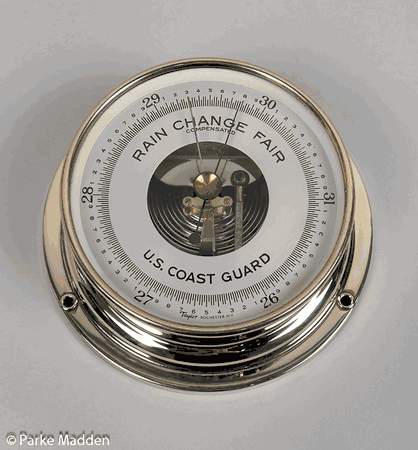 Vintage U.S. Coast Guard Barometer